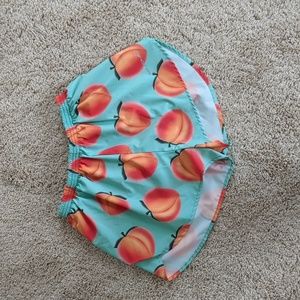 Women's Boa Peach Print Running Shorts